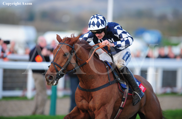 Edgardo Sol storms up the hill at Cheltenham - November 2011